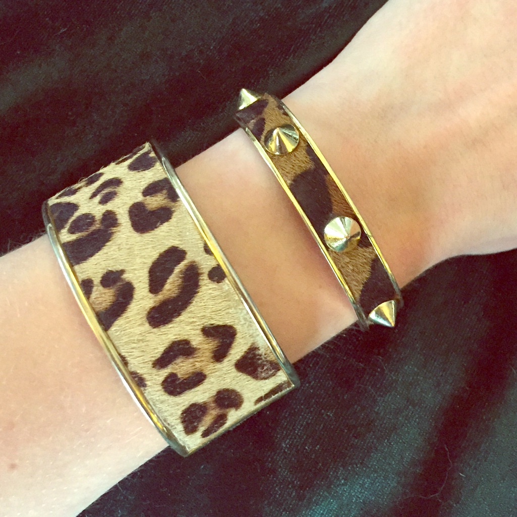 Pair Of CWonder Calf Hair Cuff Bracelets 30$